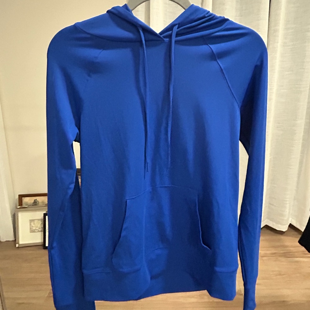 Love and Grey Cobalt Blue Athletic Hoodie